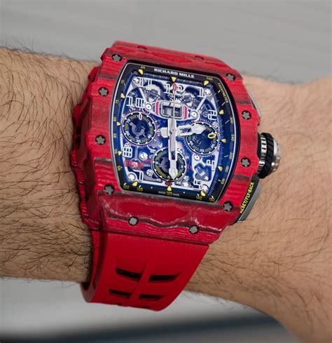 richard mille watch red strap